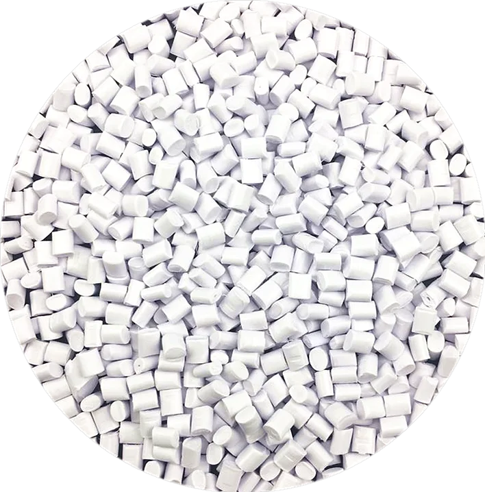 DGK-ASA FR801UV ceramic white ASA pellet close-up