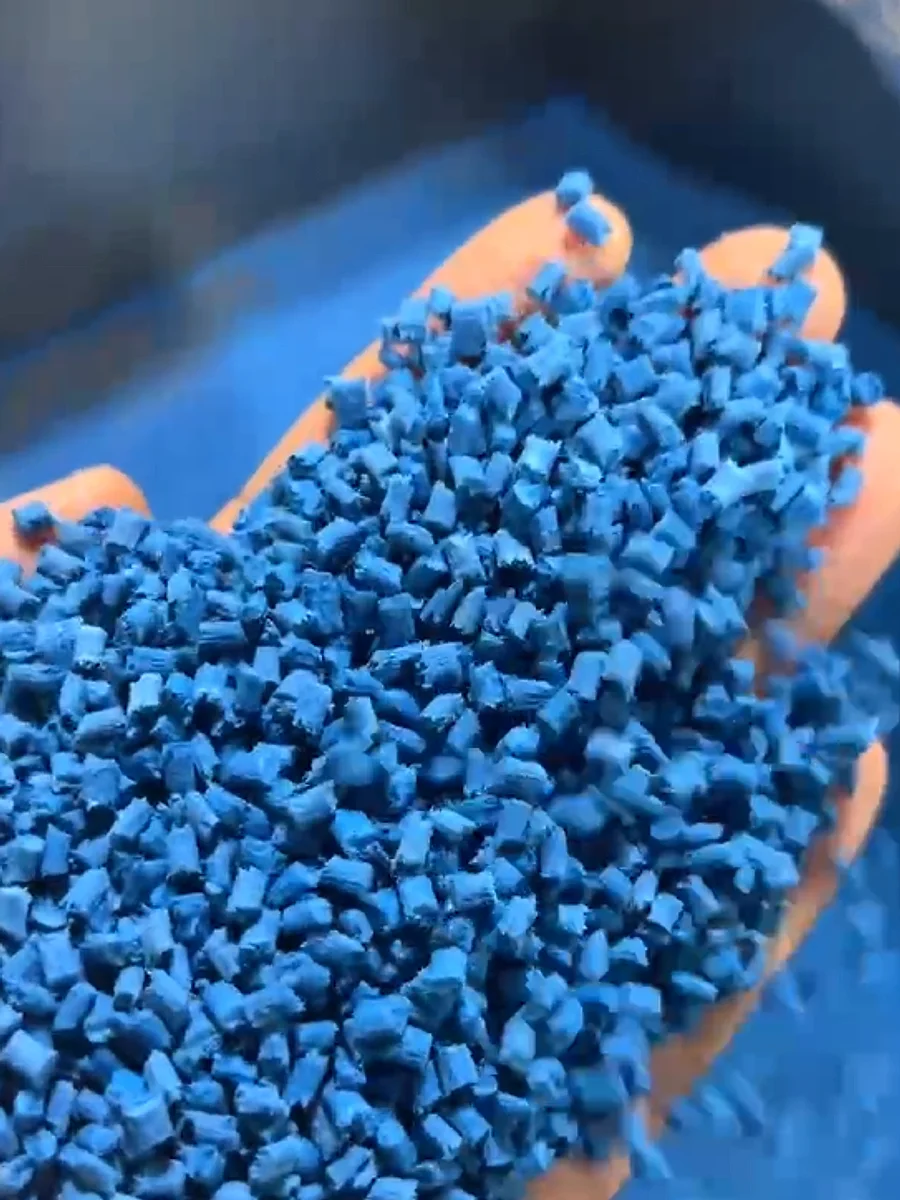DGK-PA6 KJD789R-G30F flame-retardant antistatic PA6 blue pellets