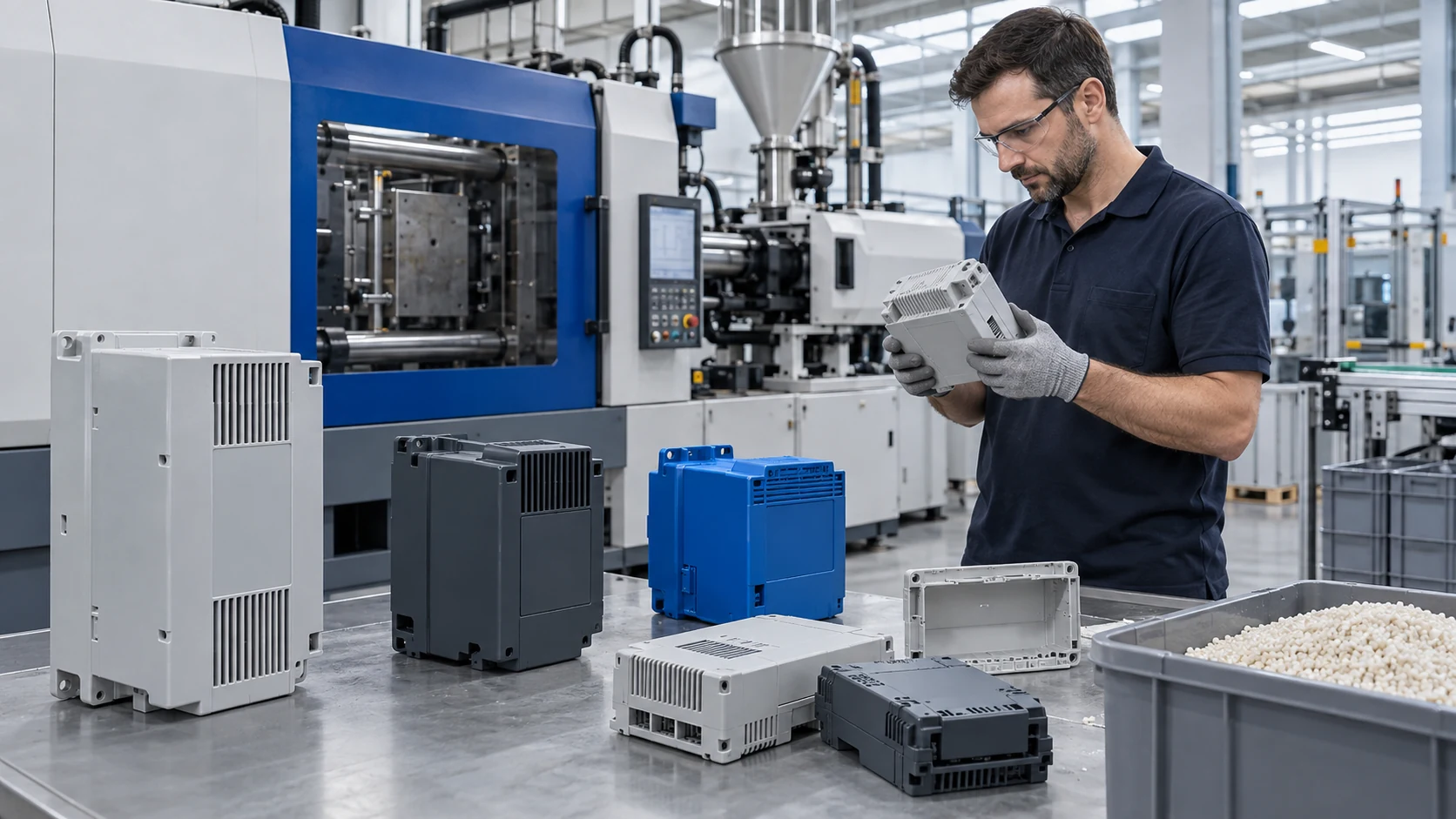 Engineering Material Solution for Antistatic, Flame-Retardant, High-Strength and Color-Customized Electrical Enclosures