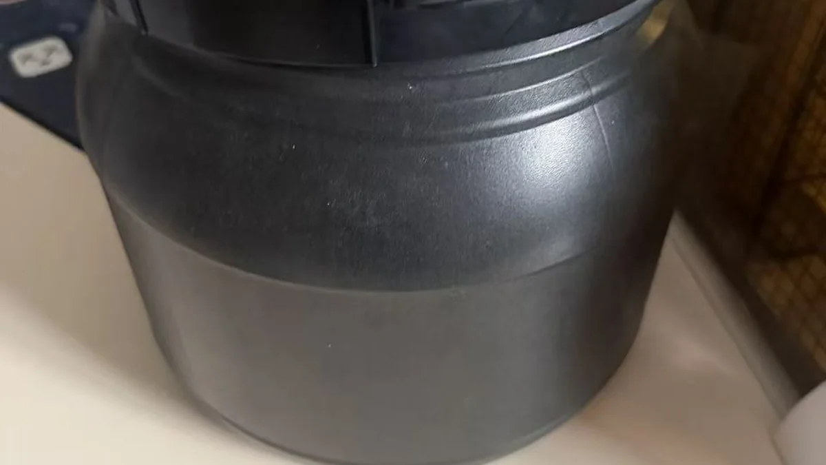 Black conductive PE chemical transport drum sample