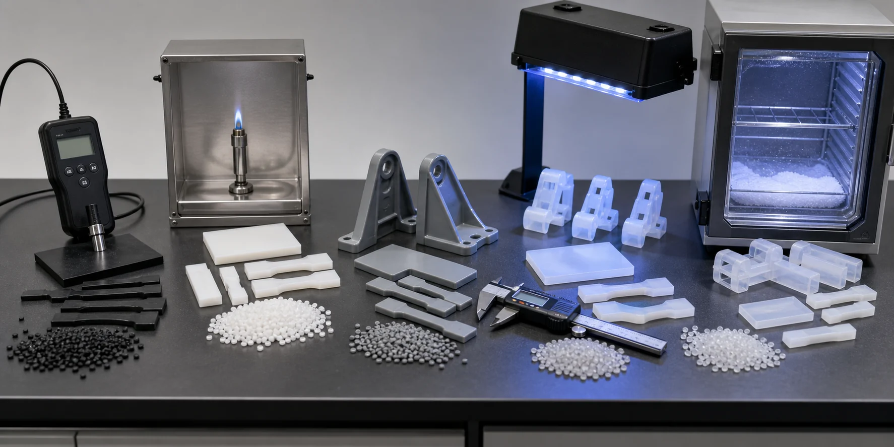 PP modification route comparison with conductive PP flame-retardant PP reinforced PP UV-resistant PP and cold-resistant PP test samples