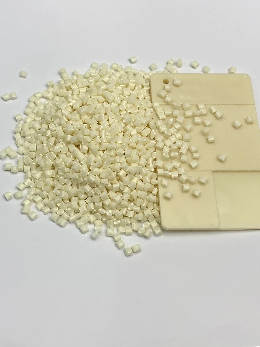 Published DGK-ABS KJD678R-BZ natural pellets used as the product reference for permanent-antistatic ABS selection.