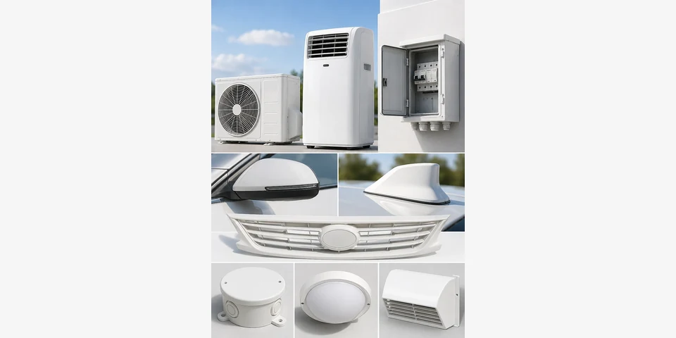 Local product application image of DGK-ABS R165UV weather-resistant ABS used as a UV-stabilized plastic reference