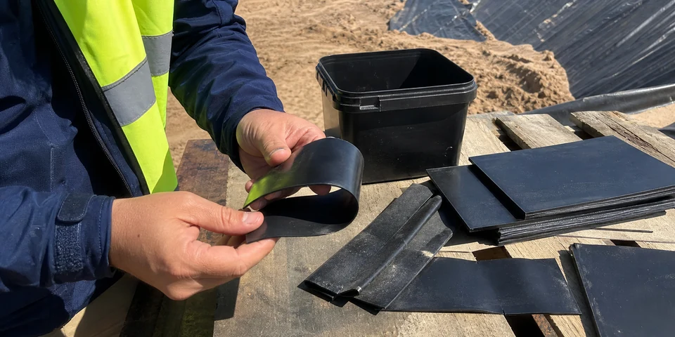 Outdoor field validation of UV-stabilized PE liner strips, HDPE sheet offcuts and polyethylene container samples under direct sunlight