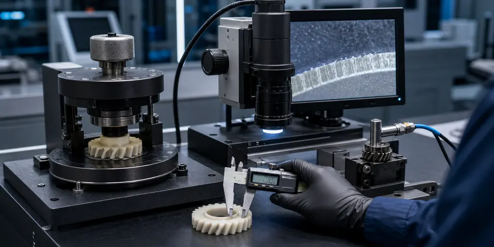 Wear depth noise and defect rate testing for wear-resistant plastic compounds